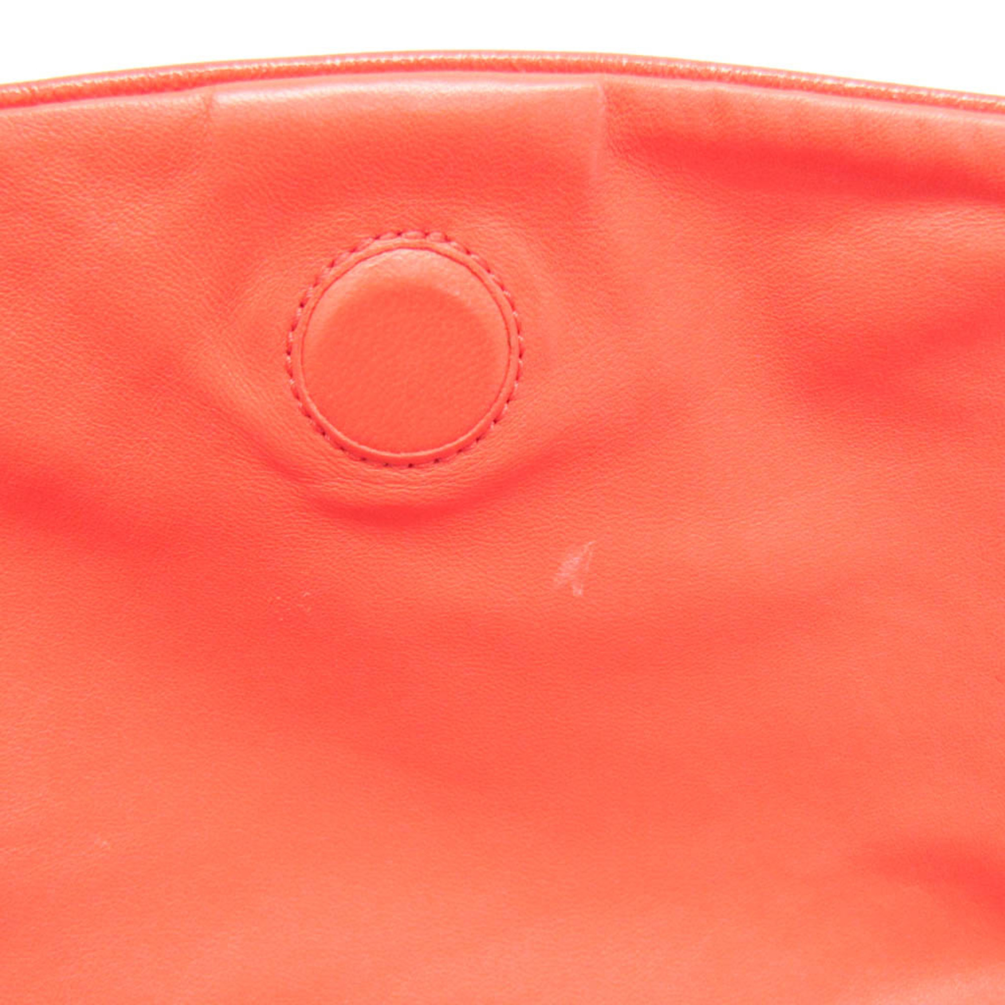 ボッテガ・ヴェネタ(Bottega Veneta) イントレチャート 252008 レディース レザー ショルダーバッグ ピンクオレンジ