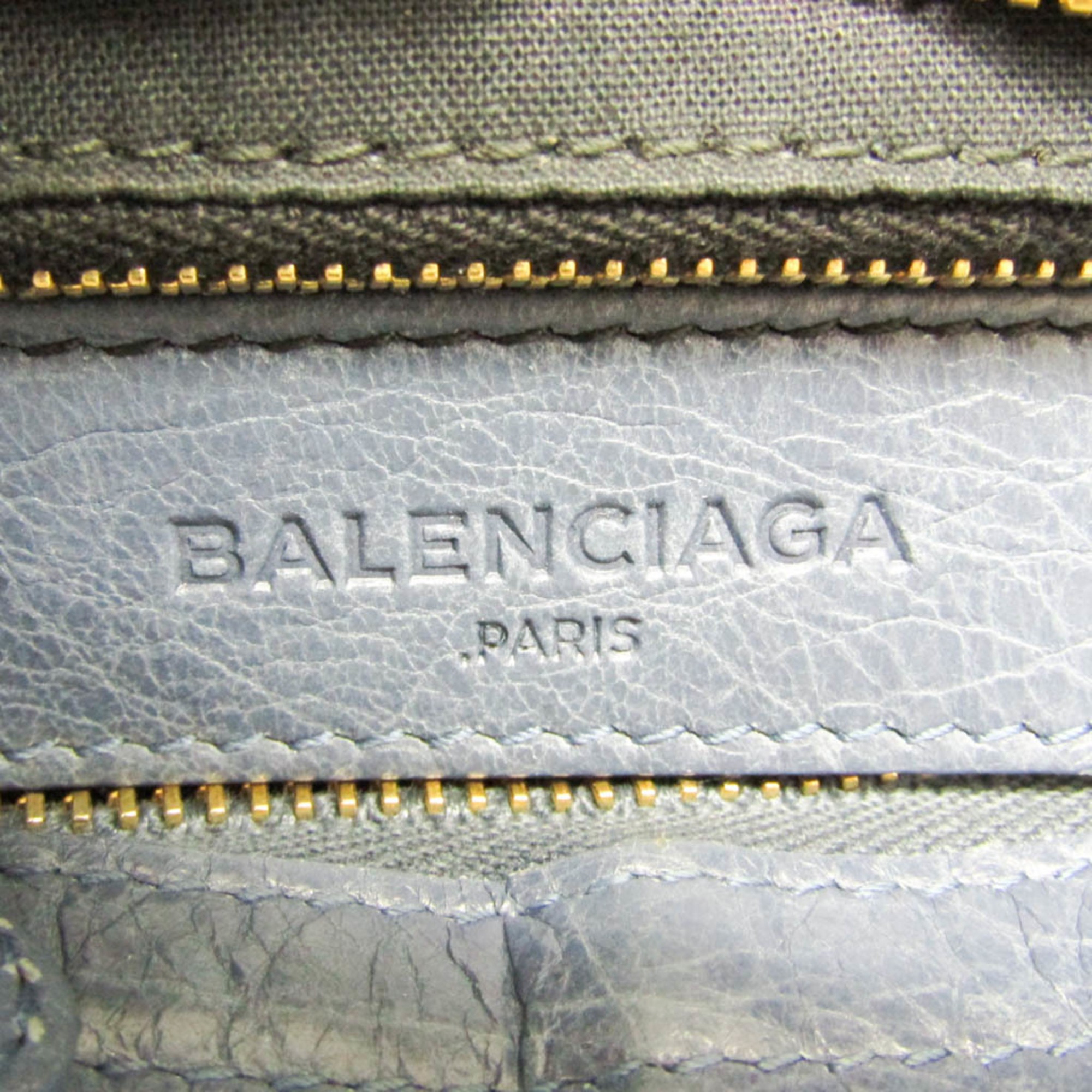 バレンシアガ(Balenciaga) ジャイアント ミニシティ 309544 レディース レザー ハンドバッグ,ショルダーバッグ ブルー