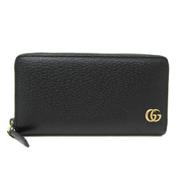 グッチ(Gucci) GGマーモント 428736 レディース レザー 長財布（二つ折り） ブラック