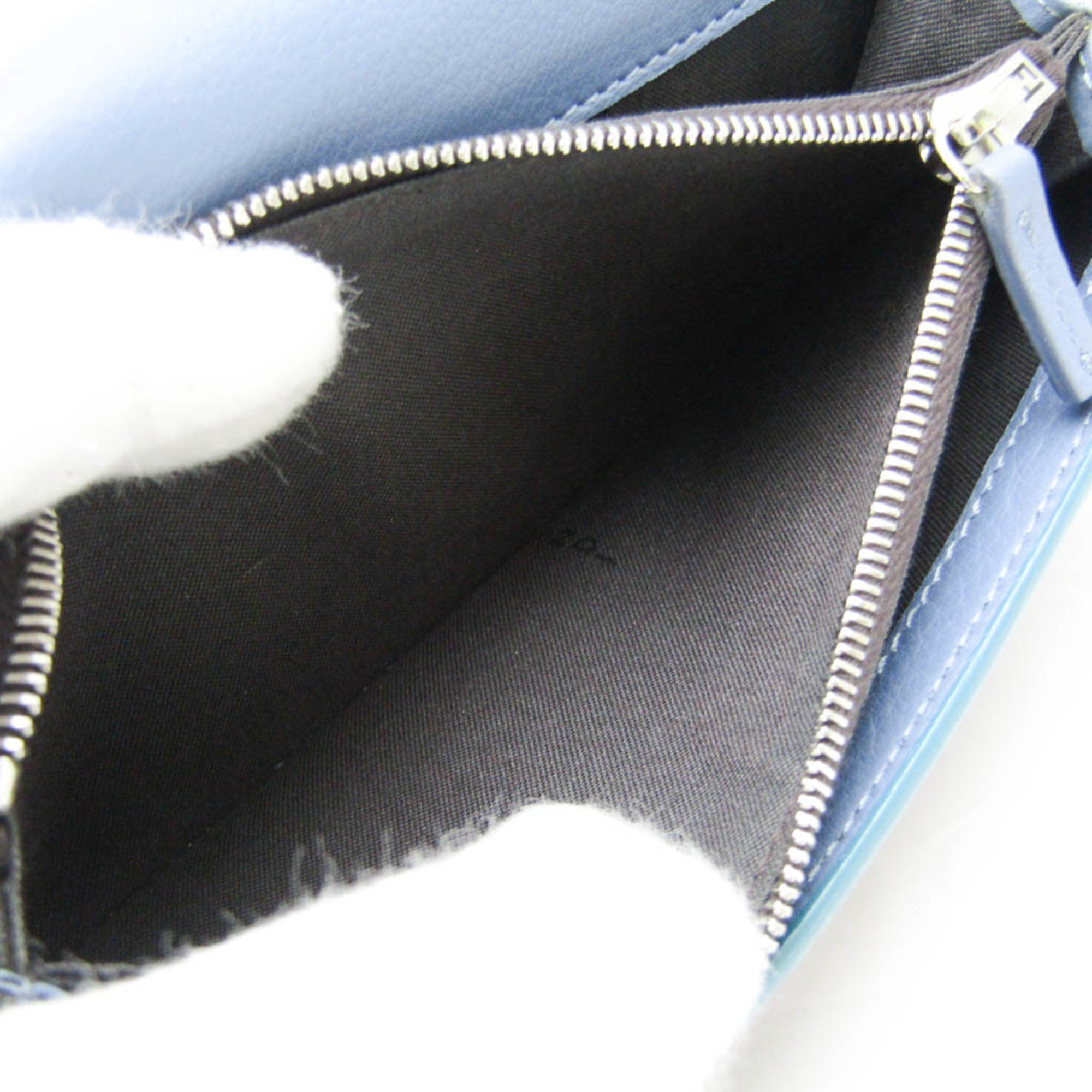 フェンディ(Fendi) ピーカブー 8M0308 メンズ,レディース レザー 長財布（二つ折り） ブルー,ボルドー