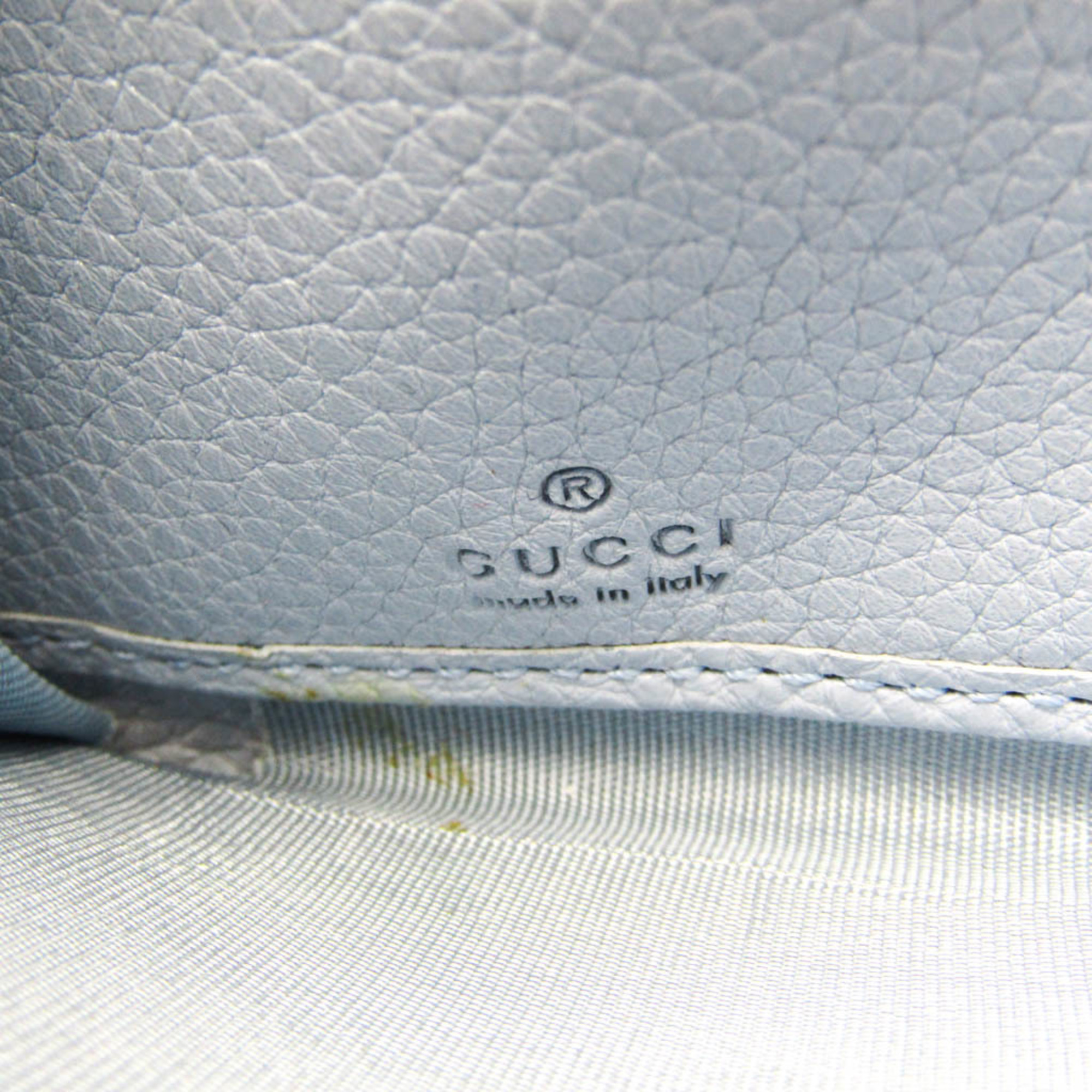 グッチ(Gucci) ズゥミ 570661 レディース レザー 長財布（二つ折り） ライトブルー