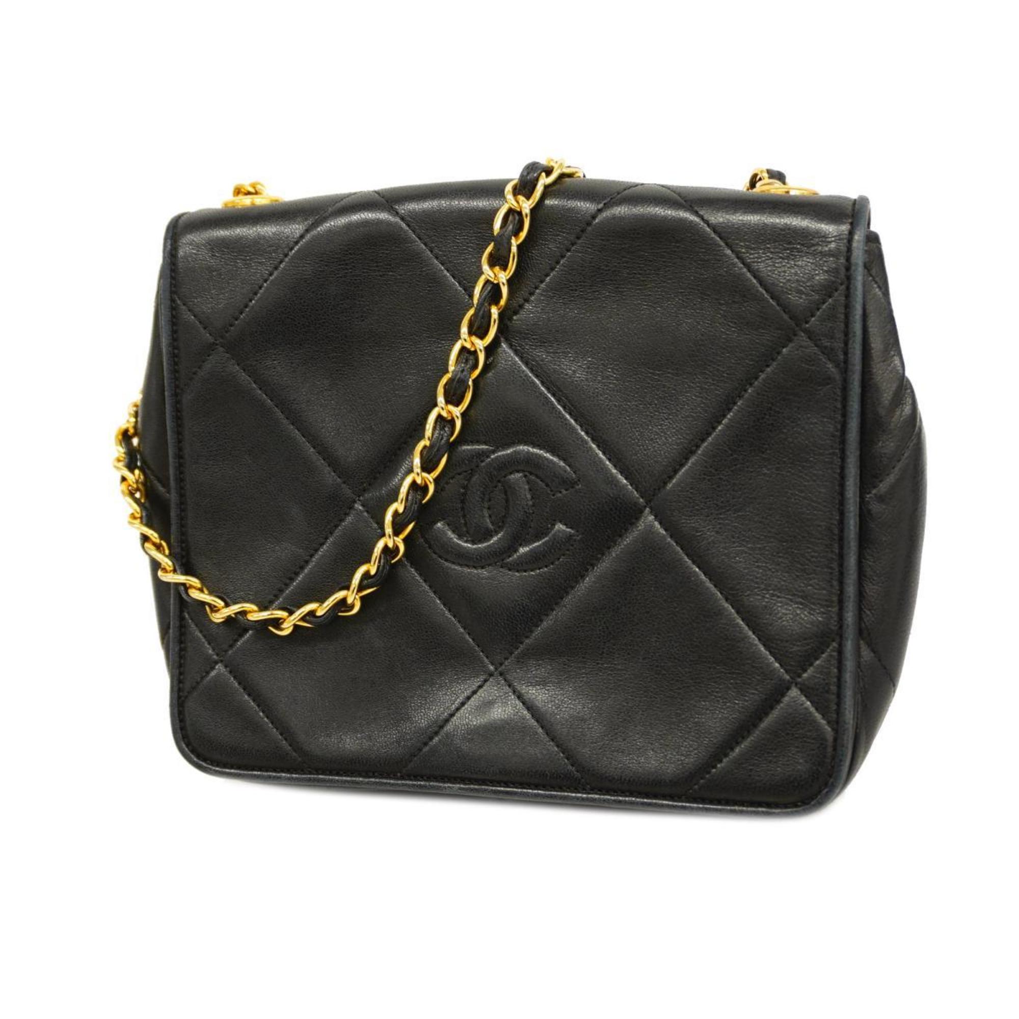 シャネル CHANEL ラムスキン チェーンショルダーバッグバッグ