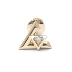 ルイ・ヴィトン(Louis Vuitton) ピアス LV ヴォルト ワン(ピンクゴールド×ダイヤモンド) シングルピアス Q96975 ダイヤモンド K18ピンクゴールド(K18PG) スタッドピアス カラット/0.02 ピンクゴールド(PG)