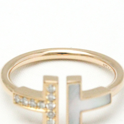 ティファニー(Tiffany) T ワイヤー リング K18ピンクゴールド(K18PG) ファッション ダイヤモンド,シェル バンドリング ピンクゴールド(PG)