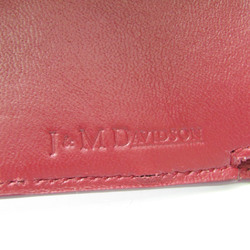 ジェイアンドエムデヴィッドソン(J&M Davidson) 10232N レディース レザー 財布（三つ折り） バーガンディー