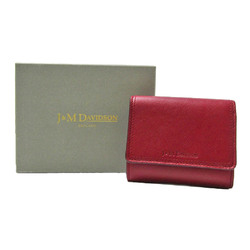 ジェイアンドエムデヴィッドソン(J&M Davidson) 10232N レディース レザー 財布（三つ折り） バーガンディー