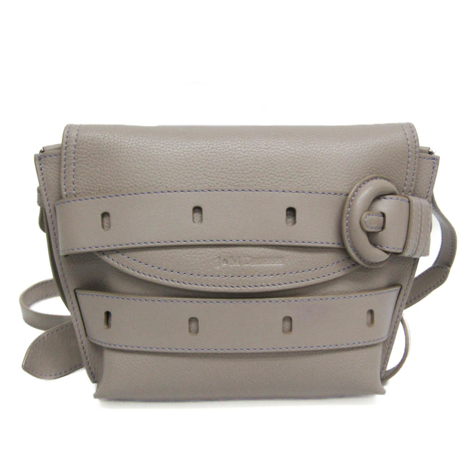 ジェイアンドエムデヴィッドソン(J&M Davidson) THE BELT POUCH 1813N レディース レザー ショルダーバッグ グレージュ  | eLADY Globazone