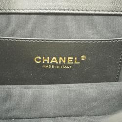 シャネル(Chanel) シャネル ショルダーバッグ マトラッセ Wチェーン ラムスキン ブラック ゴールド金具  レディース