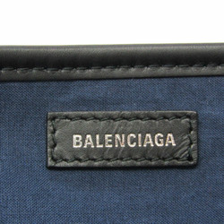 バレンシアガ(Balenciaga) ネイビーカバスS 339933 レディース ウール,レザー ハンドバッグ ブラック,レッド