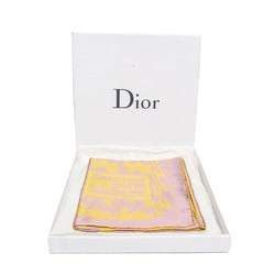クリスチャン・ディオール(Christian Dior) レディース シルク スカーフ リーフ ピンク,イエロー