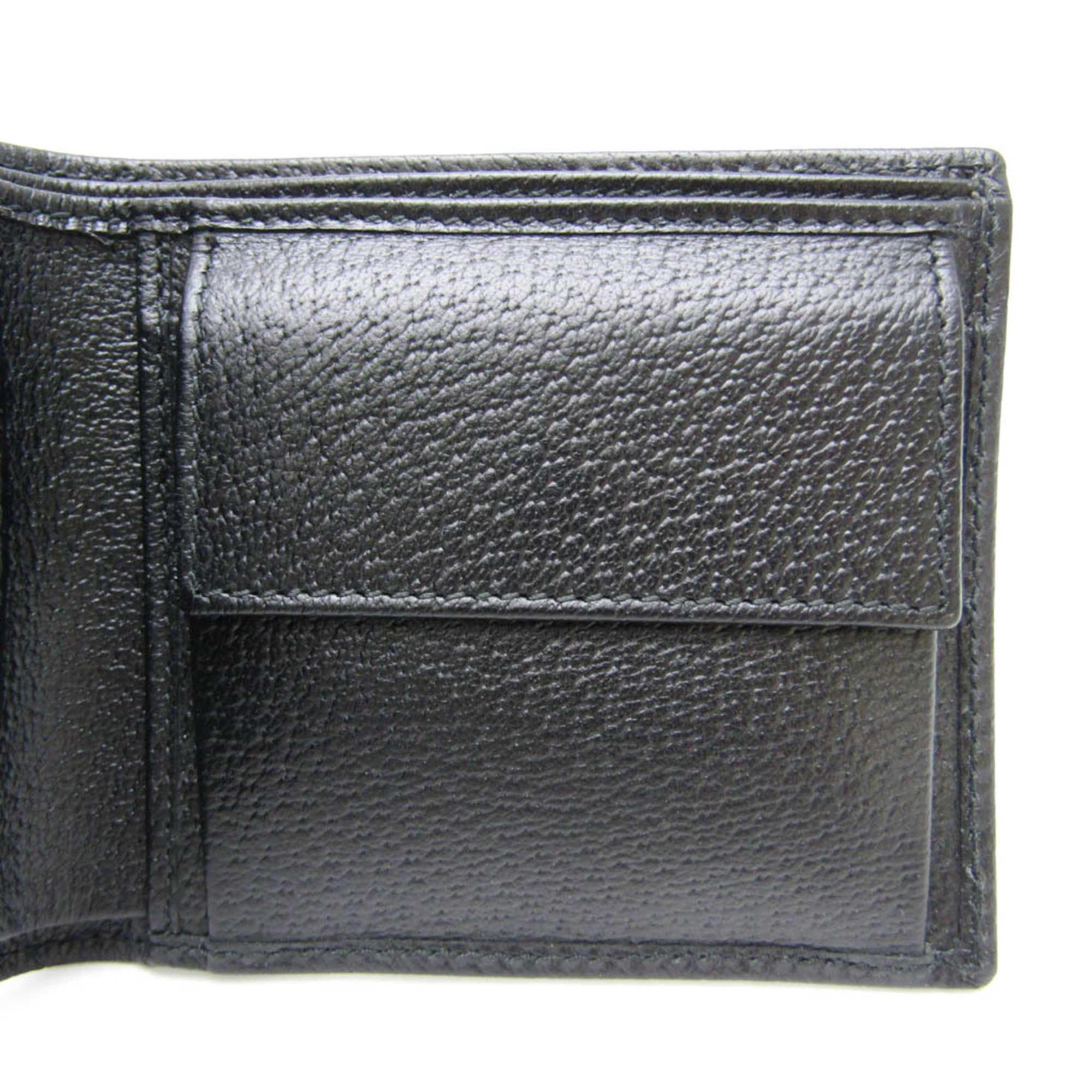 グッチ(Gucci) 760331 メンズ レザー,PVC 財布（二つ折り） ブラック 