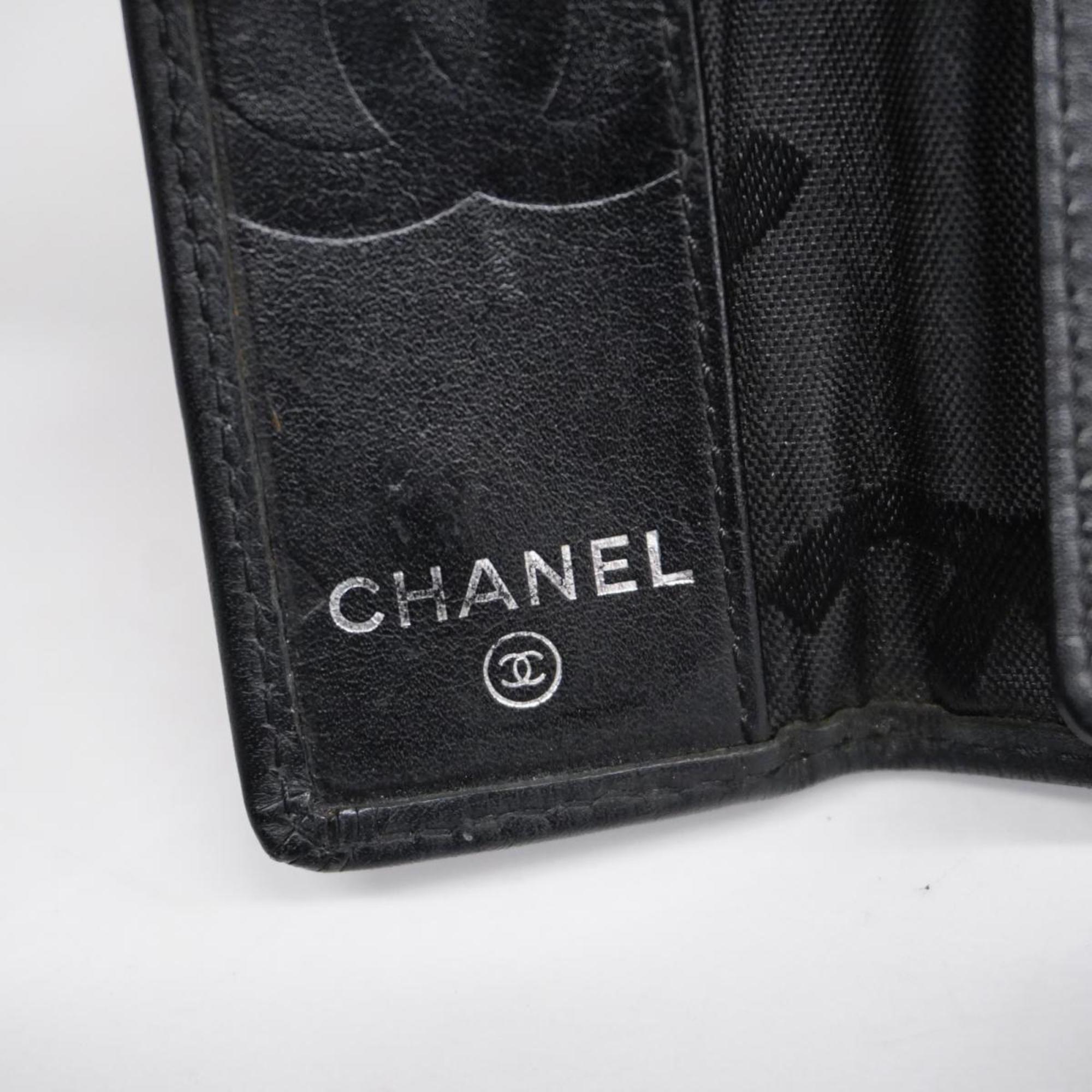 シャネル(Chanel) シャネル キーケース カンボン ラムスキン パテント
