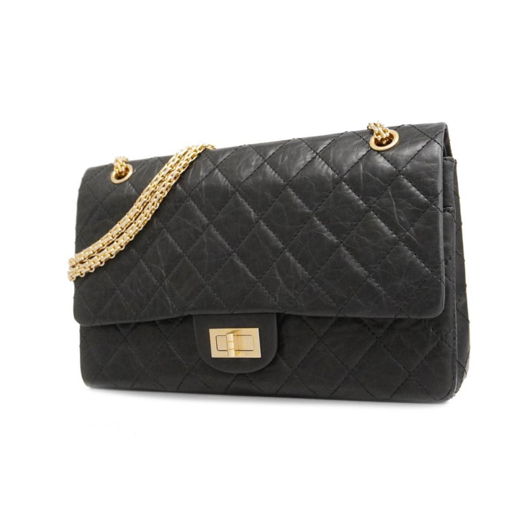 シャネル(Chanel) シャネル ショルダーバッグ 2.55 Wフラップ W