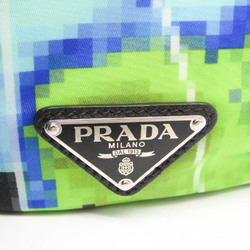 プラダ(Prada) レーダー 2VZ066 レディース,メンズ ナイロン リュックサック ブラック,グリーン
