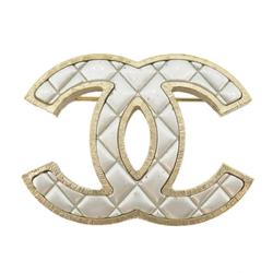 シャネル(Chanel) シャネル ブローチ ココマーク マトラッセ GPメッキ ...