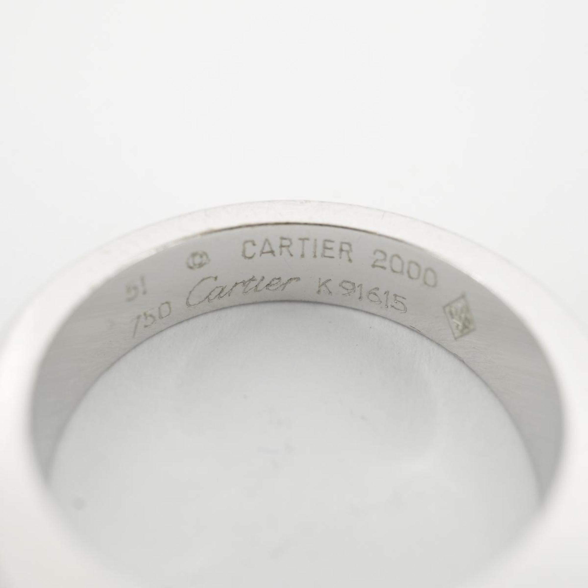 カルティエ(Cartier) カルティエ リング タンク K18WG ホワイト 