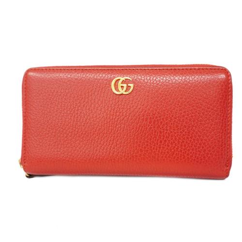 買い保障できる 美品♡GUCCI レディース レッド レザー GGマーモント