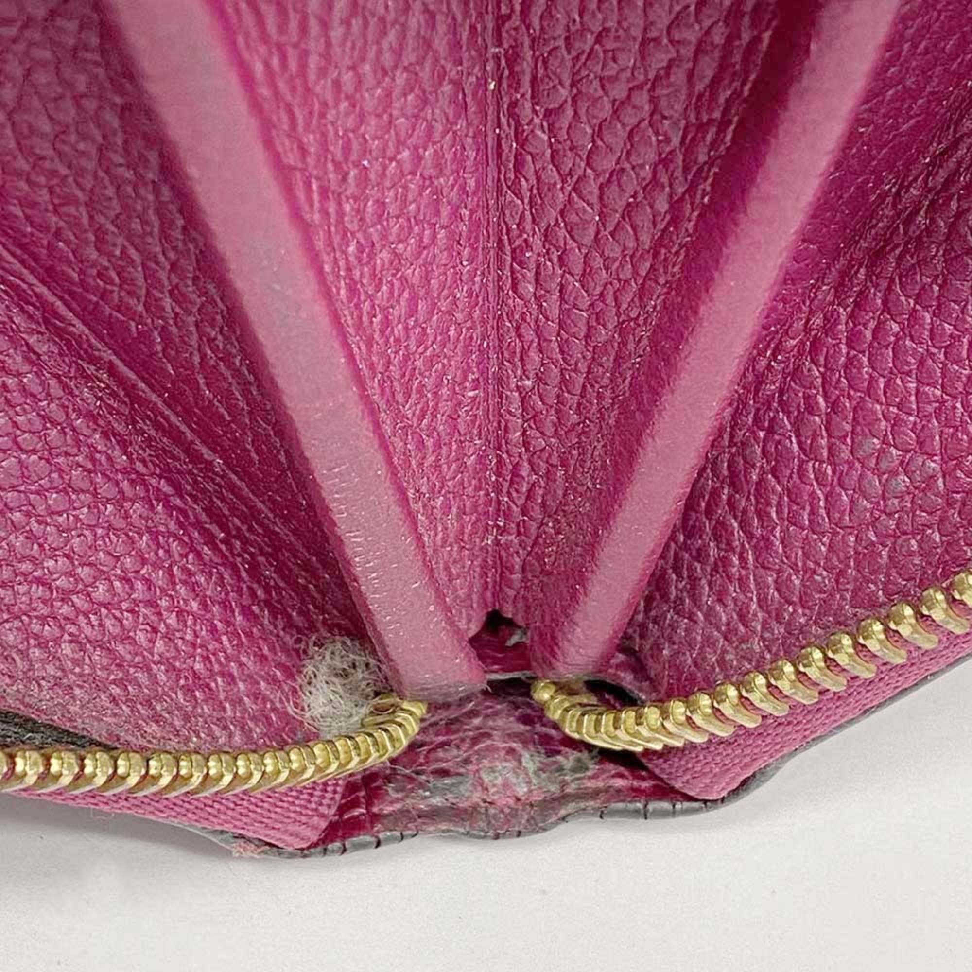 ルイヴィトン　ジッピーウォレット　アンプラント　オロール赤紫　モノグラム　長財布ファッション
