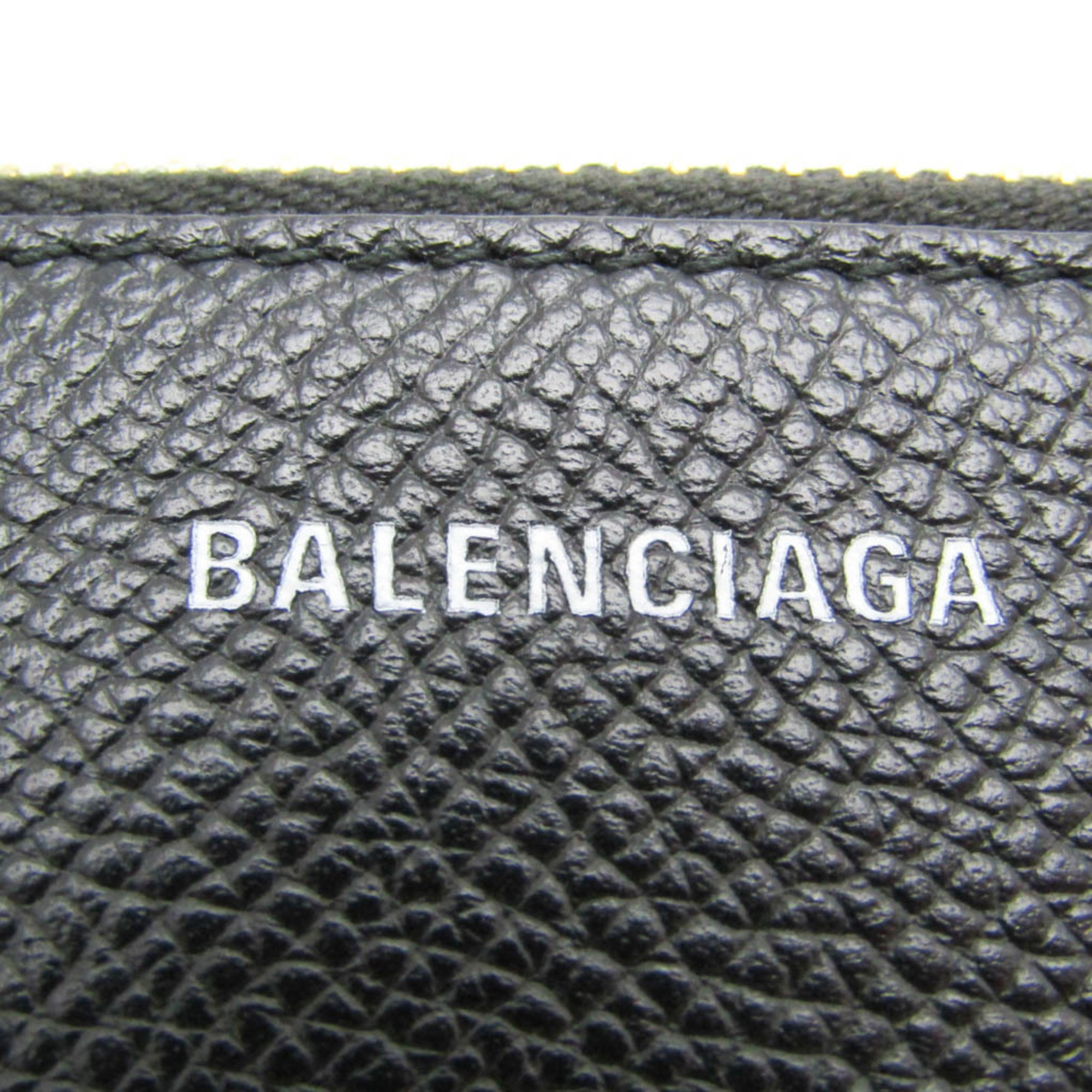 バレンシアガ(Balenciaga) VILLE LONG CARD HAND WRITTEN SIGNATURE コインケース 581102 レザー カードケース ブラック