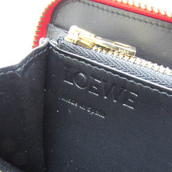 ロエベ(Loewe) アナグラム レディース レザー 中財布（二つ折り） オレンジレッド