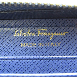 サルヴァトーレ・フェラガモ(Salvatore Ferragamo) ガンチーニ KB-22 B742 レディース レザー 長財布（二つ折り） パープルブルー
