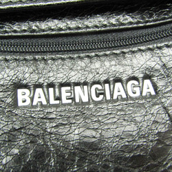 バレンシアガ(Balenciaga) EXPLORER POUCH 532298 レディース,メンズ レザー,キャンバス ショルダーバッグ ブラック