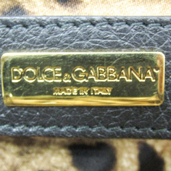 ドルチェ&ガッバーナ(Dolce & Gabbana) レディース レザー トートバッグ ブラック