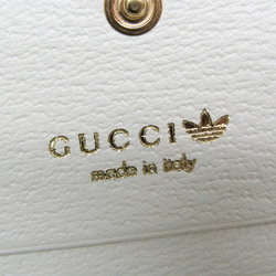 グッチ(Gucci) GUCCI x adidas ホースビット付き 702248 レディース レザー チェーン/ショルダーウォレット ブラック,ホワイト