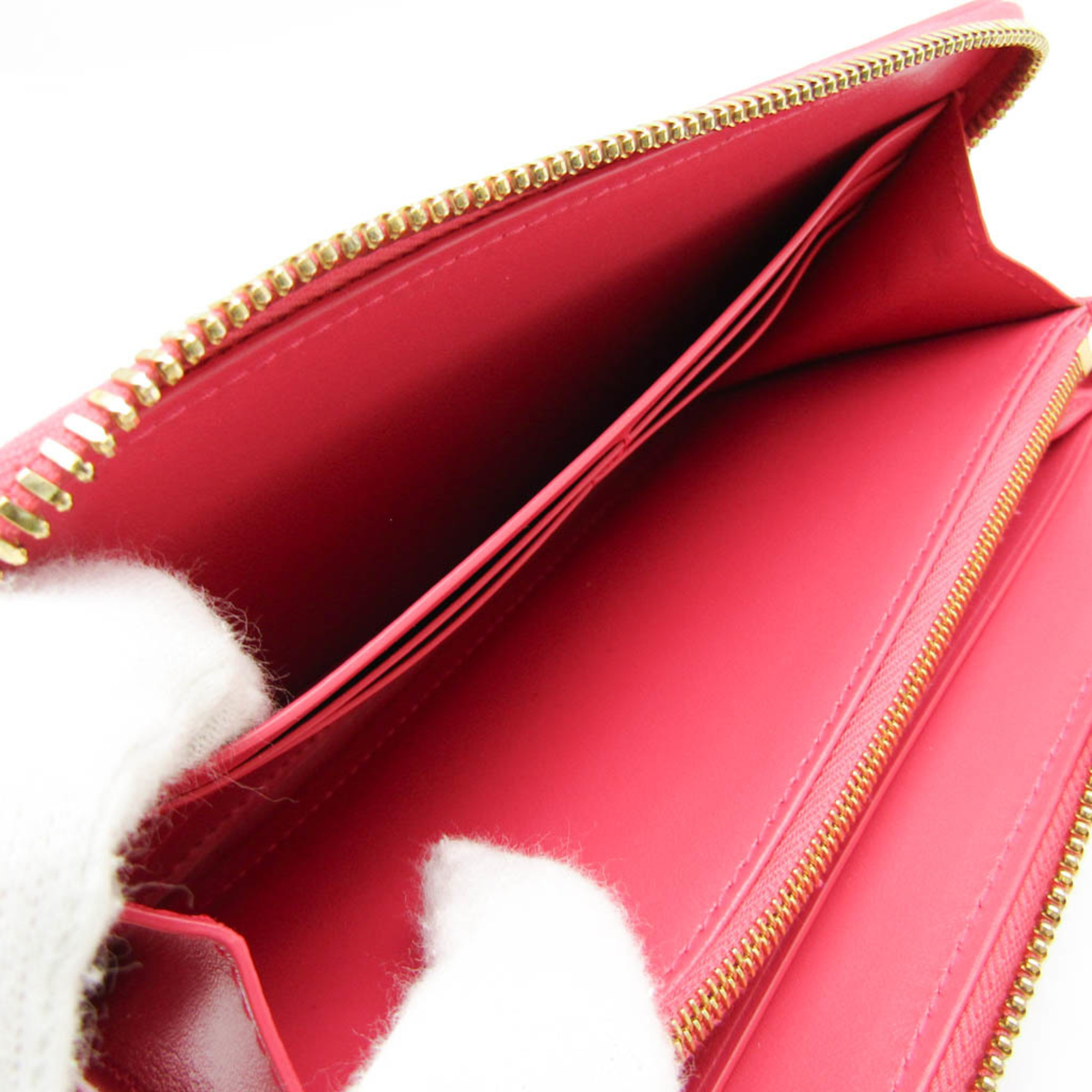 ボッテガ・ヴェネタ(Bottega Veneta) イントレチャート レディース レザー 長財布（二つ折り） ピンク