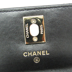 シャネル(Chanel) マトラッセ チェーンショルダー ミニバッグ レディース レザー ショルダーバッグ ブラック