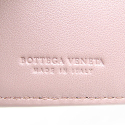 ボッテガ・ヴェネタ(Bottega Veneta) イントレチャート レディース レザー 財布（二つ折り） ダスティピンク,レッド