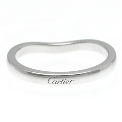 カルティエ(Cartier) バレリーナ ハーフダイヤモンド ウェディングリング プラチナ ファッション ダイヤモンド バンドリング シルバー