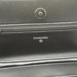 シャネル(Chanel) シャネル ショルダーウォレット マトラッセ チェーンショルダー ラムスキン ブラック   レディース