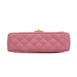 シャネル(Chanel) シャネル ハンドバッグ マトラッセ チェーンショルダー ラムスキン ピンク   レディース