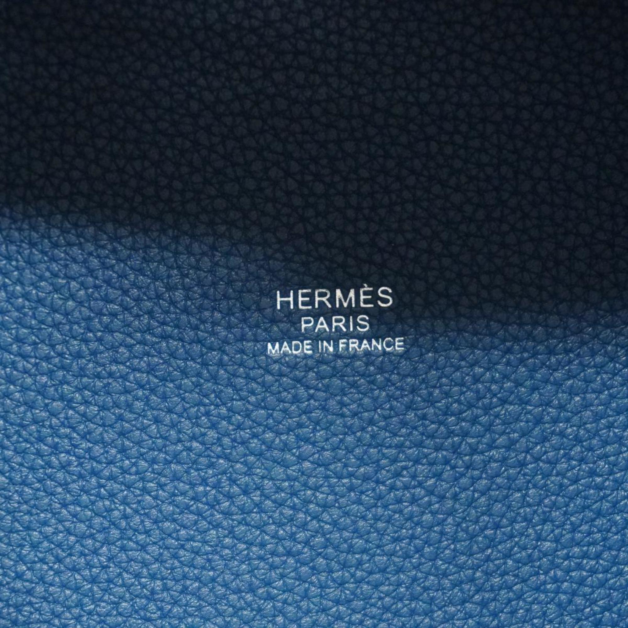 エルメス(Hermes) エルメス ハンドバッグ ピコタンロックPM Z刻印 トリヨンモーリス ディープブルー   レディース