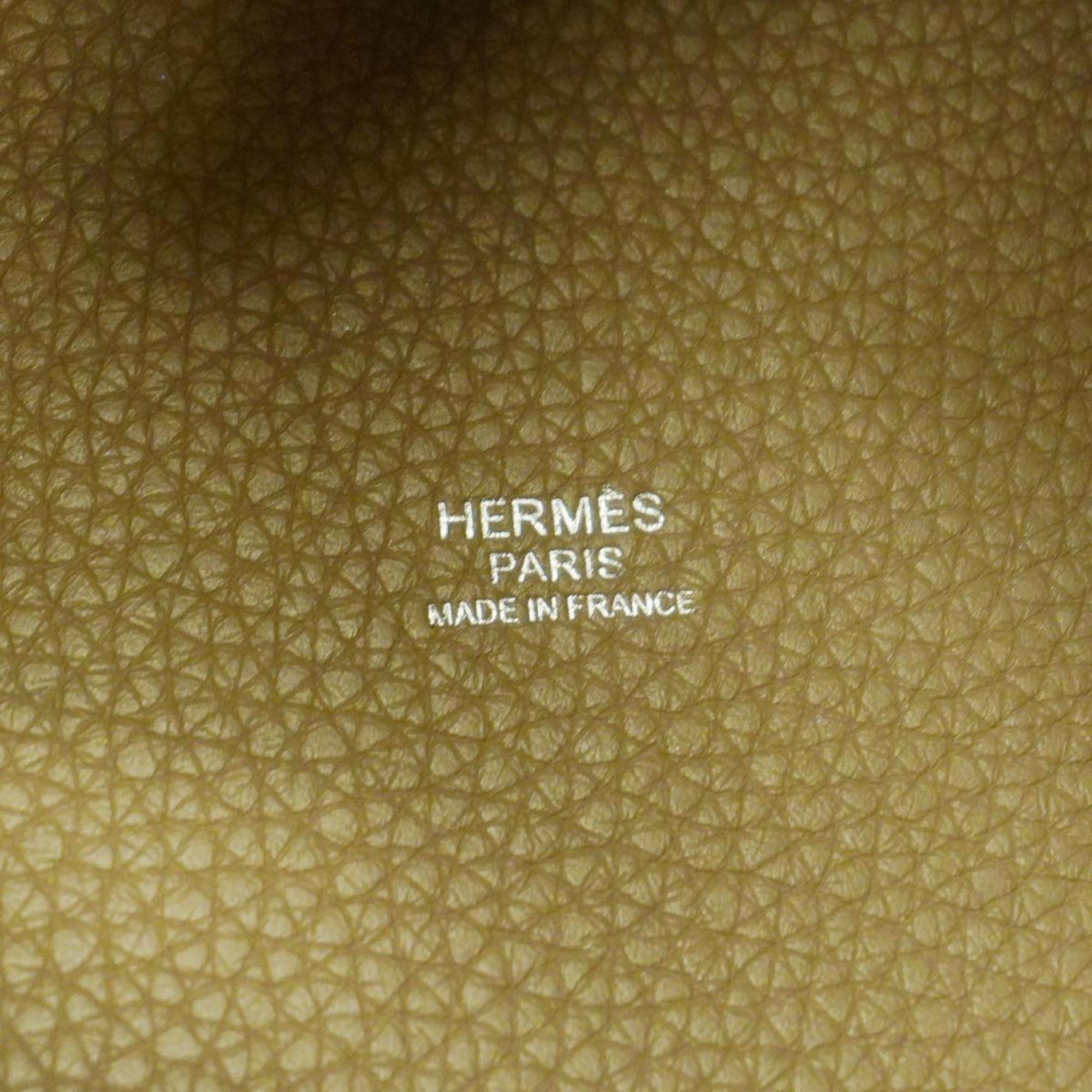 エルメス(Hermes) エルメス ハンドバッグ ピコタンロックMM T刻印 トリヨンクレマンス トゥルティエールグレー   レディース