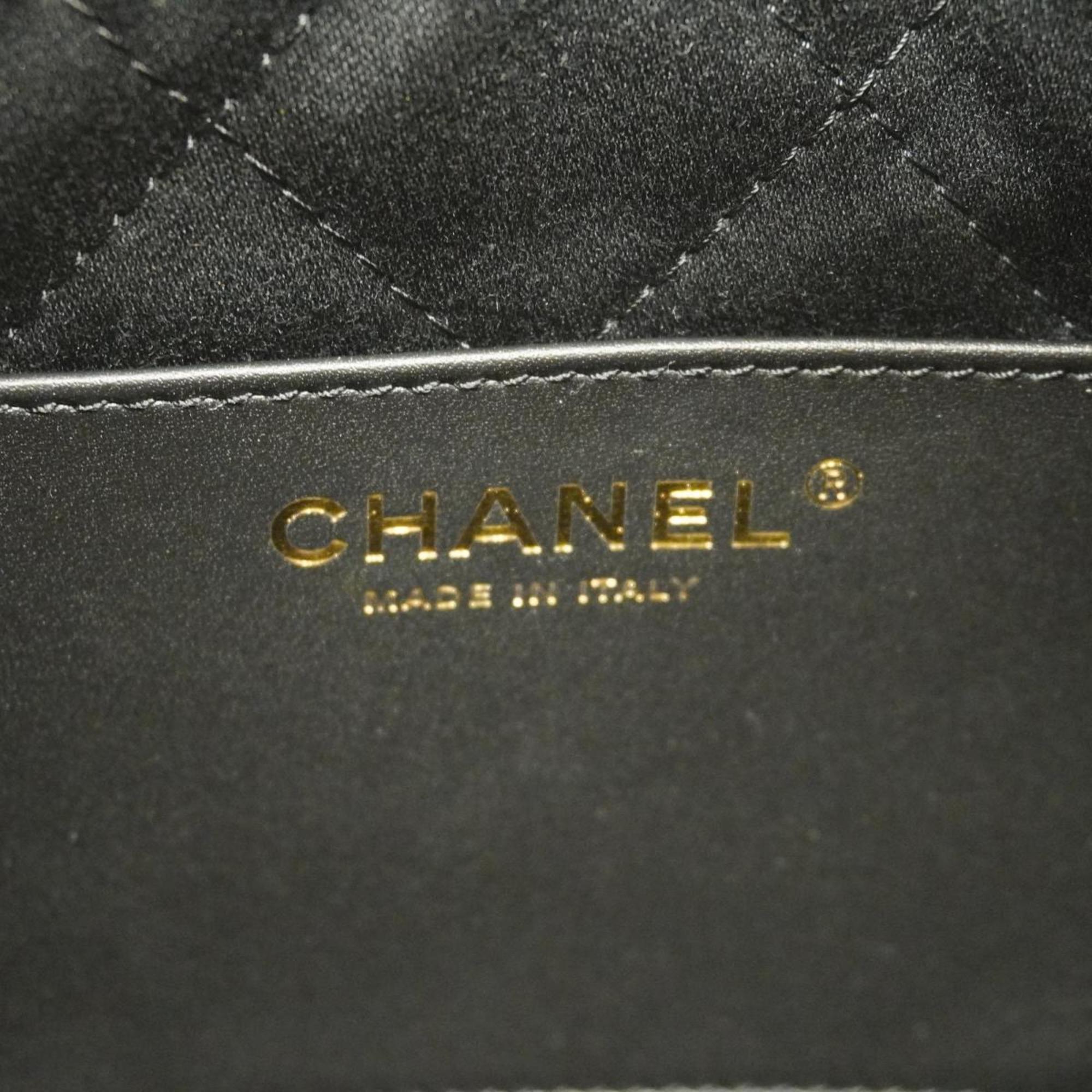 シャネル(Chanel) シャネル ハンドバッグ CHANEL22 チェーンショルダー カーフスキン ブラック   レディース