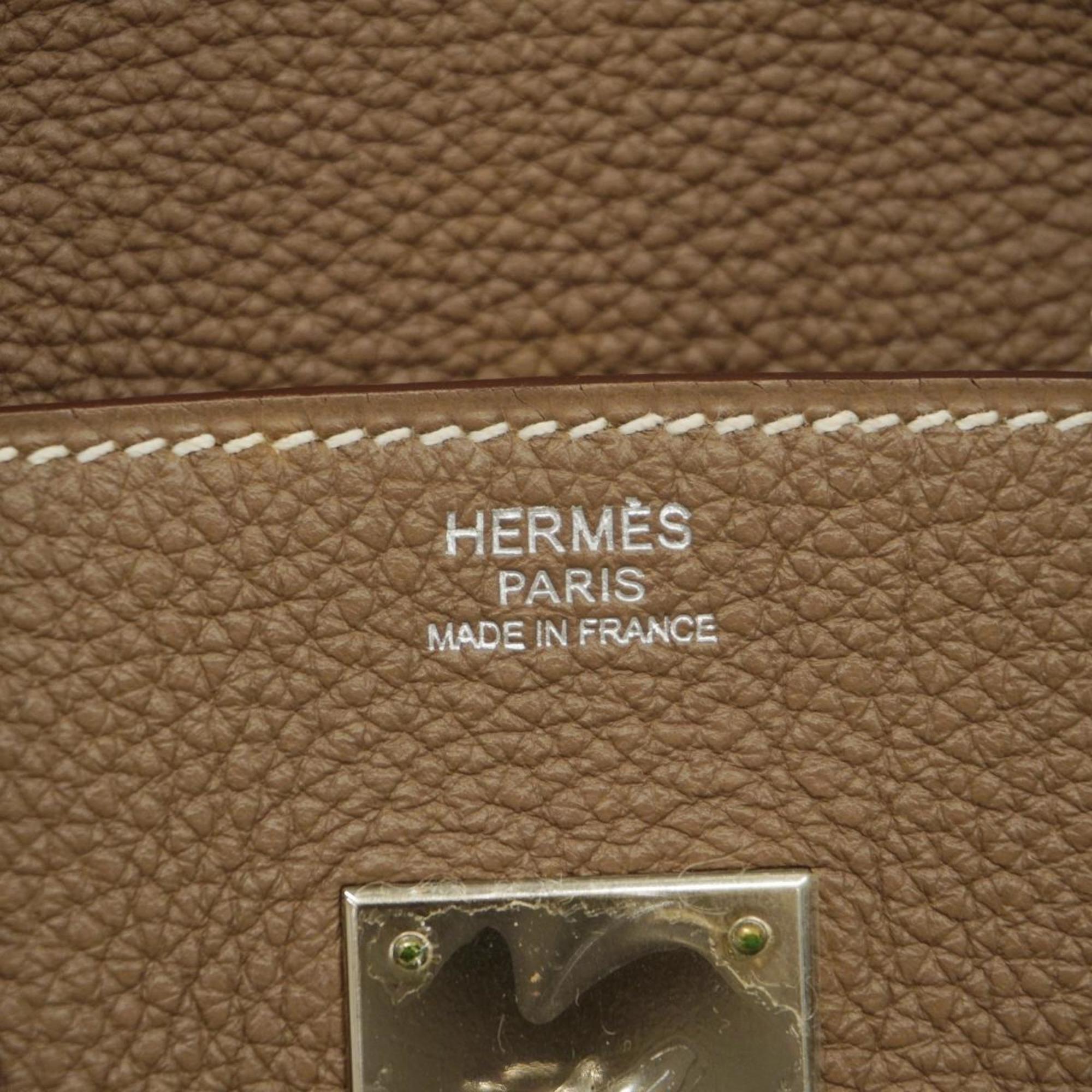 エルメス(Hermes) エルメス ハンドバッグ バーキン30 □N刻印 トゴ エトゥープ   レディース