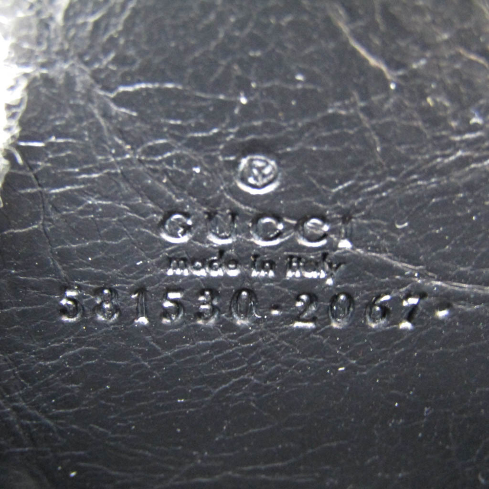 グッチ(Gucci) インターロッキングG コインケース 581530 レザー カードケース ブラック