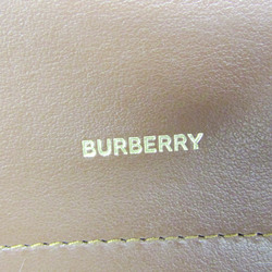 バーバリー(Burberry) ロゴ レディース PVC,レザー チェーン/ショルダーウォレット ブラウン,マルチカラー