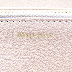 ミュウミュウ(Miu Miu) リボン 5ML506 レディース レザー 長財布（二つ折り） ライトピンク