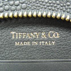 ティファニー(Tiffany) ハーフムーン レディース,メンズ レザー 長財布（二つ折り） ブラック