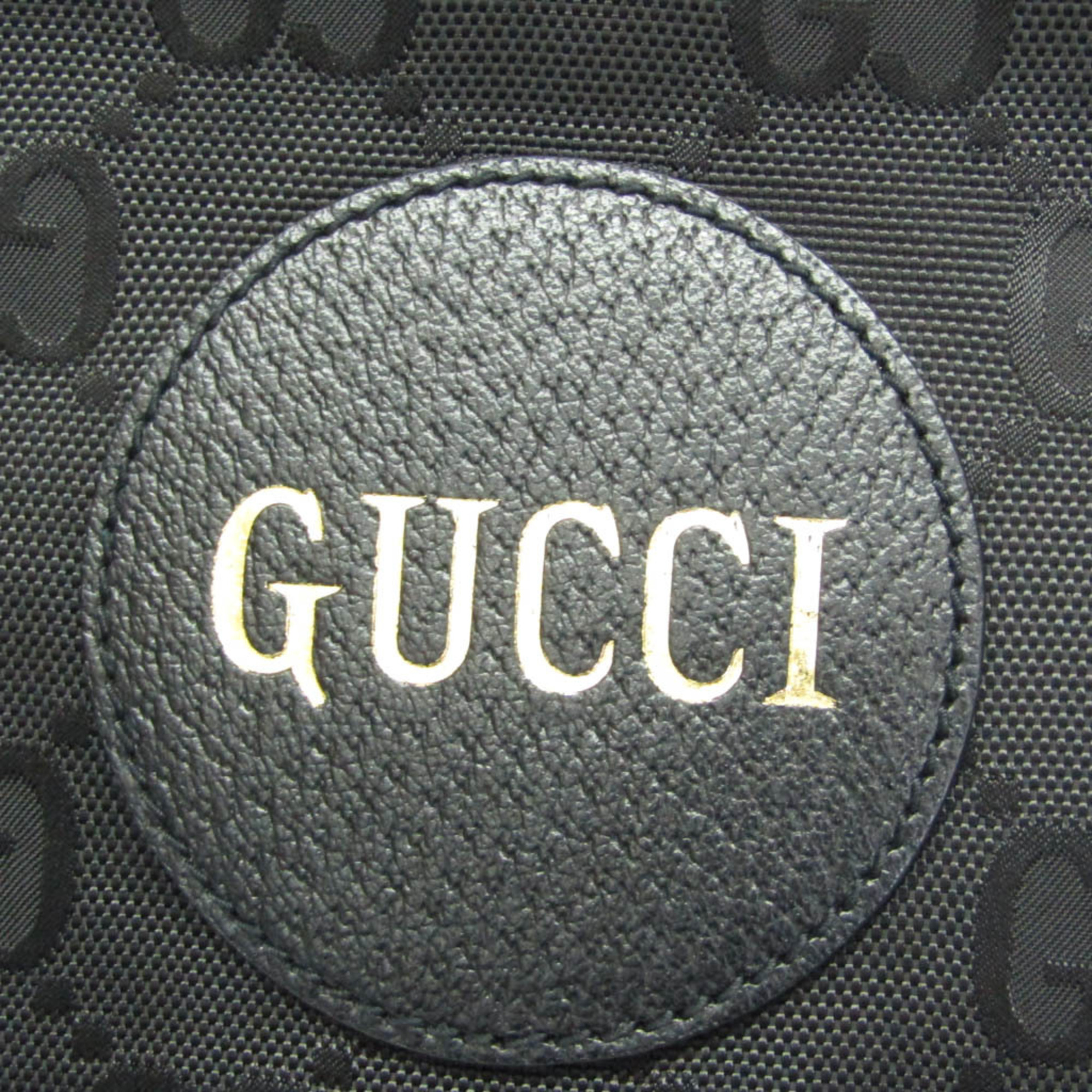 グッチ(Gucci) オフ ザ グリッド GG 630353 レディース,メンズ ナイロンキャンバス,レザー ハンドバッグ,ショルダーバッグ ブラック
