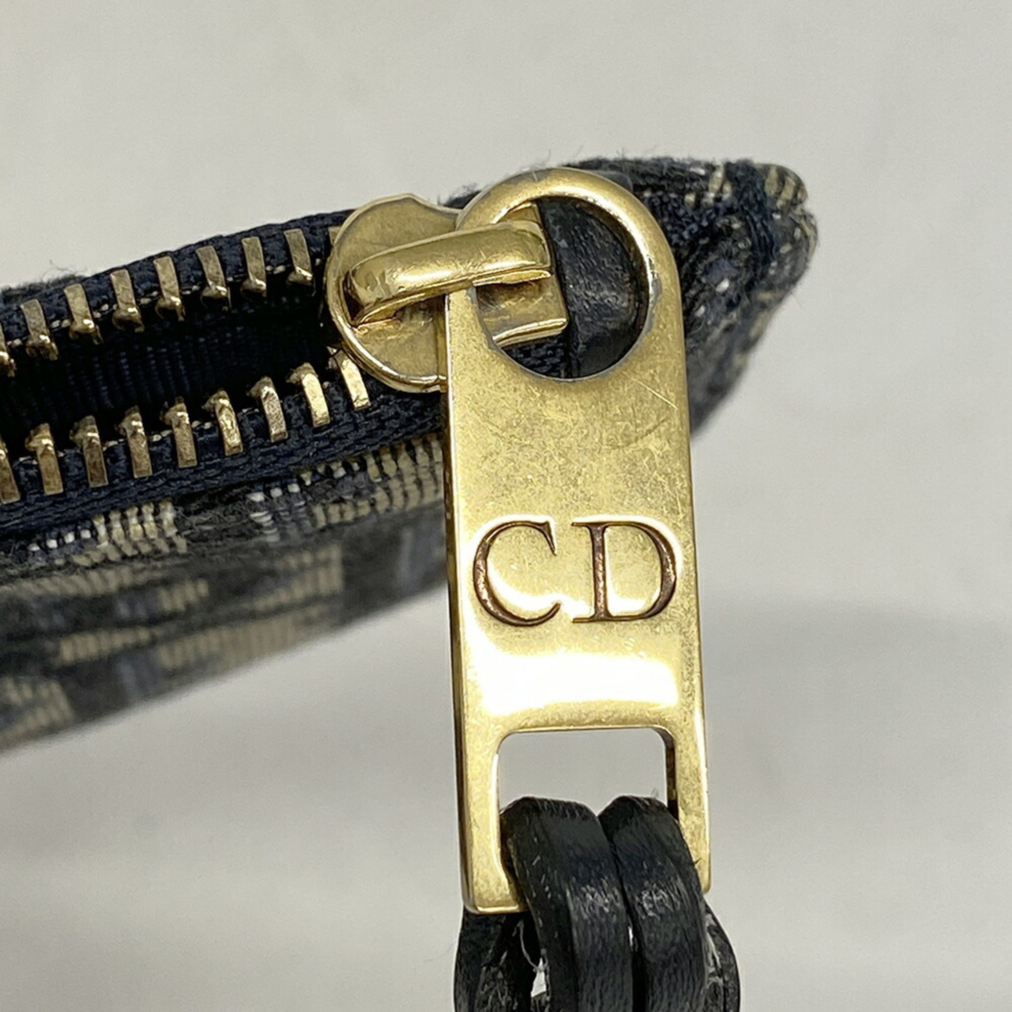 クリスチャン・ディオール(Christian Dior) クリスチャンディオール 財布・コインケース トロッター キャンバス ネイビー   メンズ レディース