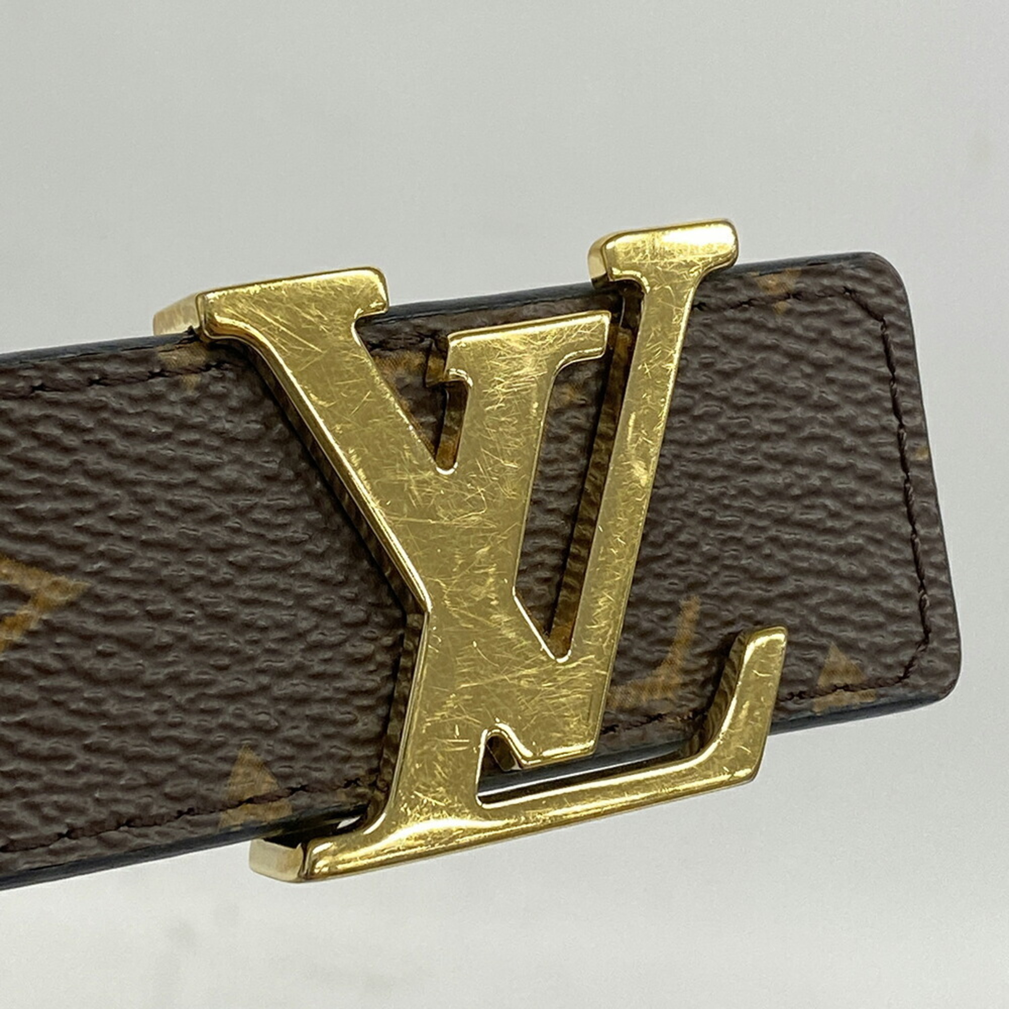 ルイ・ヴィトン(Louis Vuitton) ルイ・ヴィトン ベルト モノグラム サンチュールLVイニシャル M9453 ブラウンレディース