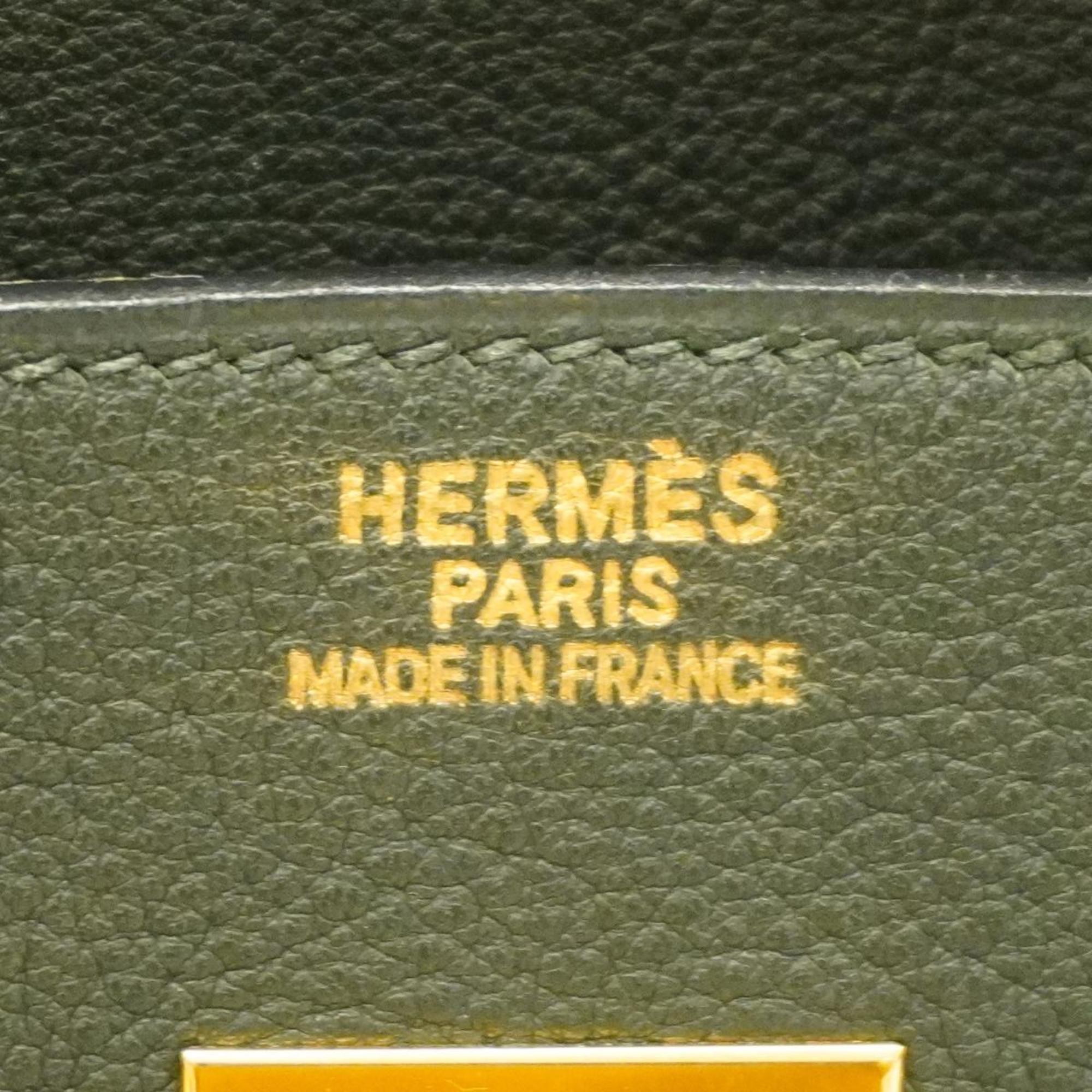 エルメス(Hermes) エルメス ハンドバッグ バーキン35 □H刻印 トゴ グリーン   レディース