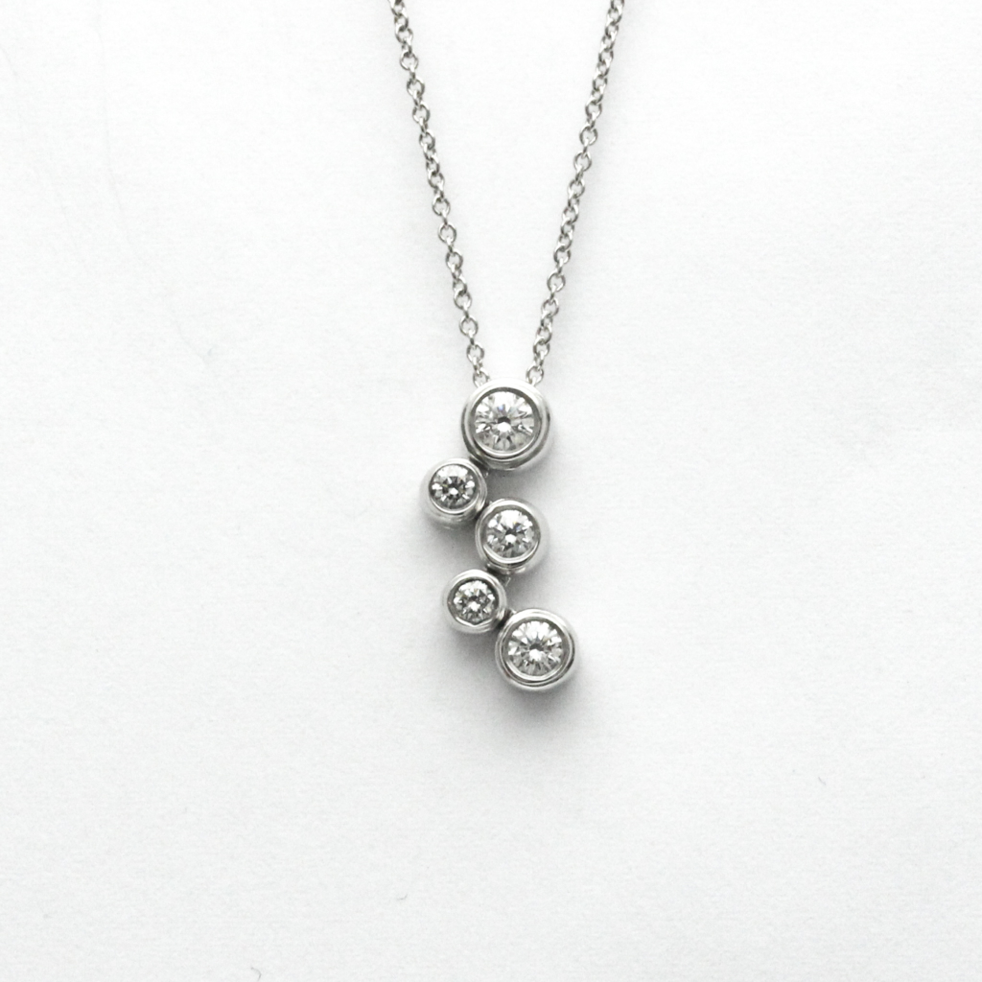 ティファニー(Tiffany) Pt950（プラチナ） ダイヤモンド メンズ,レディース ファッション ペンダントネックレス (シルバー) バブル ネックレス