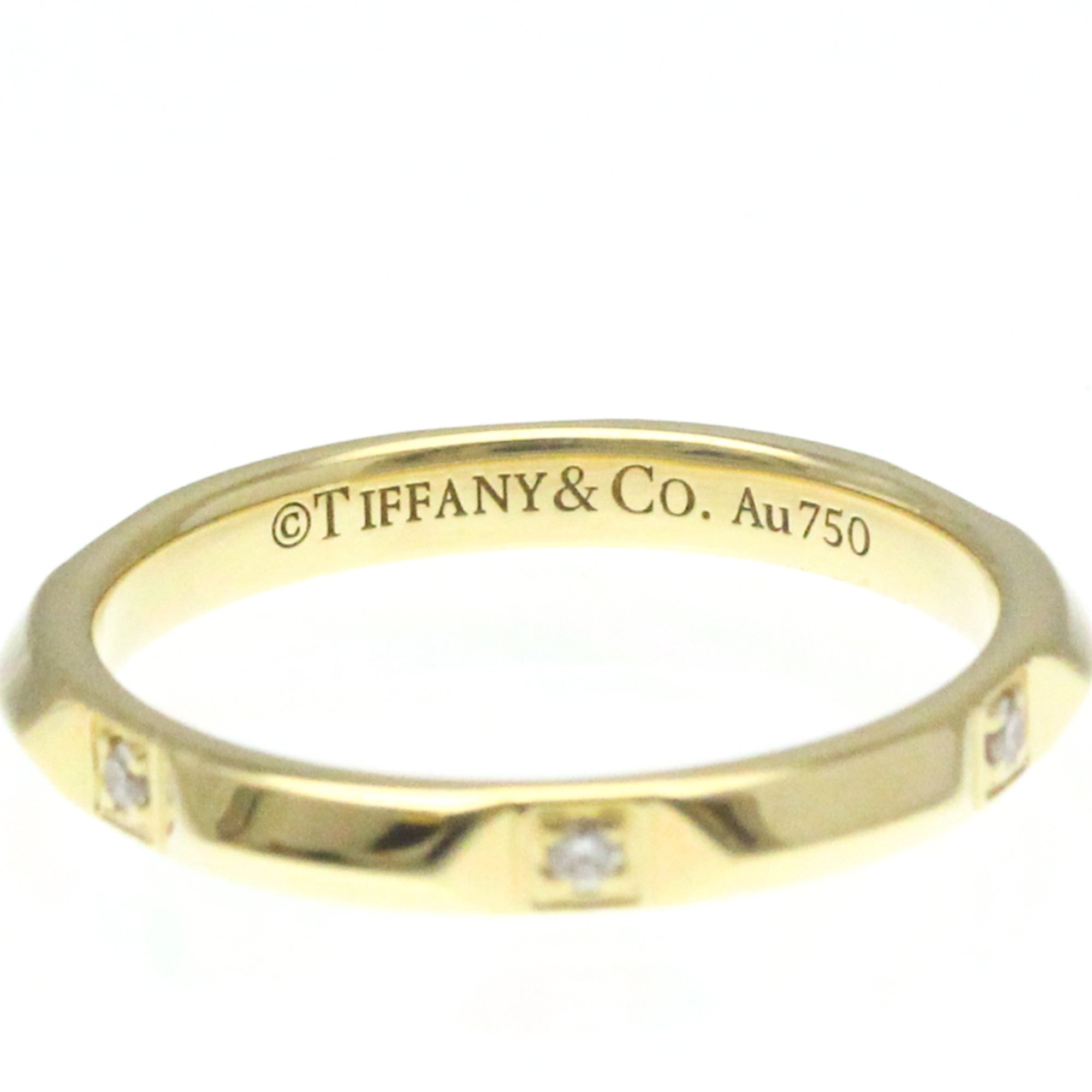 ティファニー(Tiffany) トゥルー バンドリング K18イエローゴールド(K18YG) ファッション ダイヤモンド バンドリング ゴールド