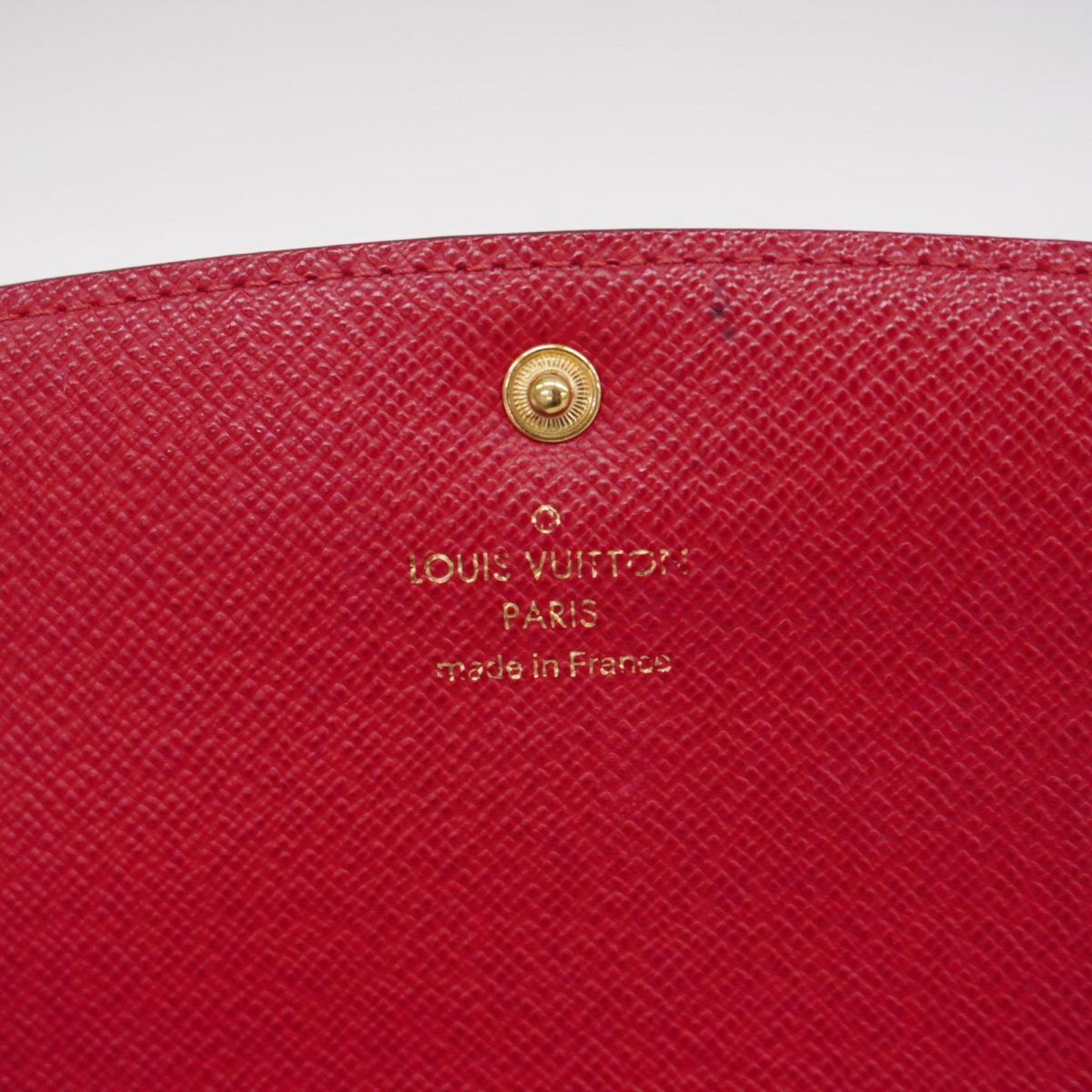 ルイ・ヴィトン(Louis Vuitton) ルイ・ヴィトン 長財布 ダミエ ポルトフォイユエミリー N63544 ルージュレディース