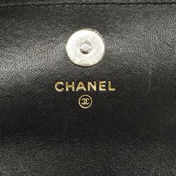 シャネル(Chanel) シャネル ショルダーウォレット シャネル19 チェーンショルダー ラムスキン ブラック   レディース